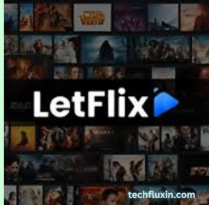 An illustration showing the Letflix interface